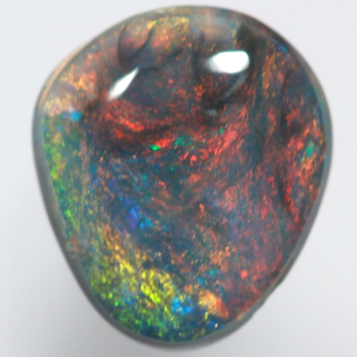 SOLID BLACK OPAL Very colourful, reds mixed with blue
